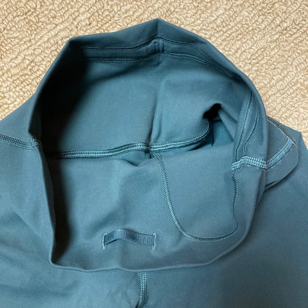 Lululemon Wunder Under High-Waisted Dark Green Leggings 4 Activewear Yoga Pants - Picture 5 of 6